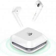 Wireless Earbuds Geek Bluetooth 5.0 Earbuds Deep Bass IPX8 Waterproof Sport Wireless Headphones 48H Playtime with Wireless Charging Case Type-C Dual Mics