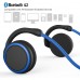 Small Bluetooth Headphones Wrap Around Head - Sports Wireless Headset with Built in Microphone and Crystal-Clear Sound, Foldable and Carried in The Purse, and 12-Hour Battery Life, Blue Small Bluetooth Headphones Wrap Around Head - Sports Wireless Headset with Built in Microphone and Crystal-Clear Sound, Foldable and Carried in The Purse, and 12-Hour Battery Life, Blue